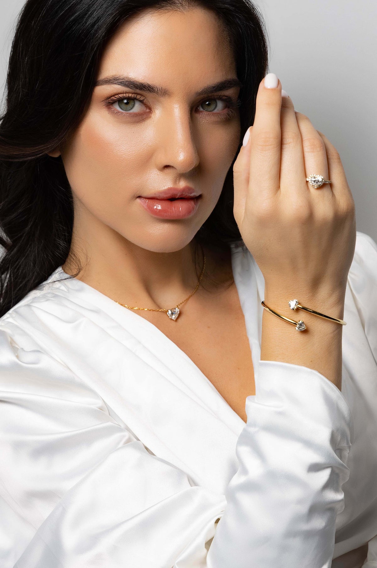 VEGA 2 CT DIAMOND HEART BRACELET