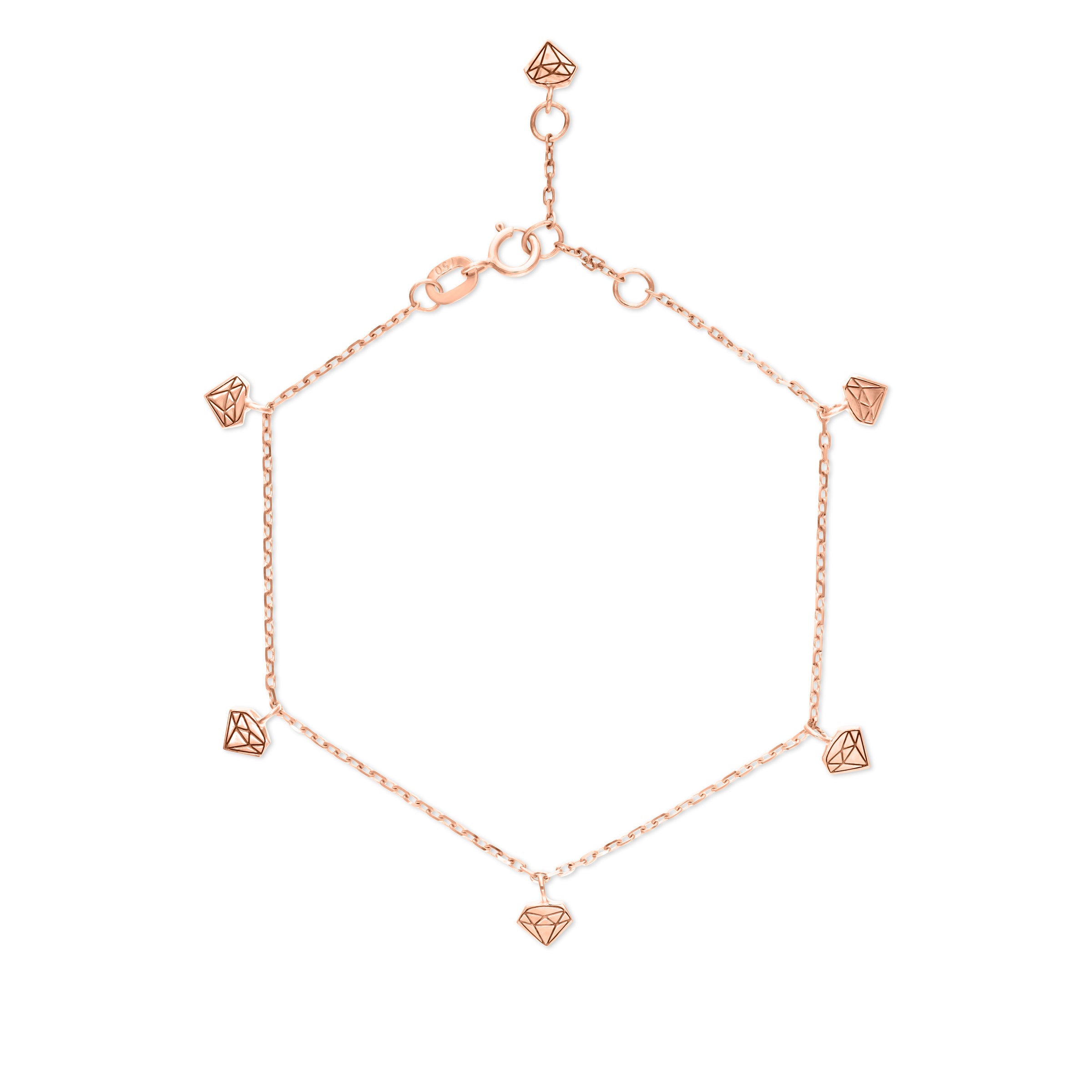 VEGA LOGO DIAMOND ANKLET