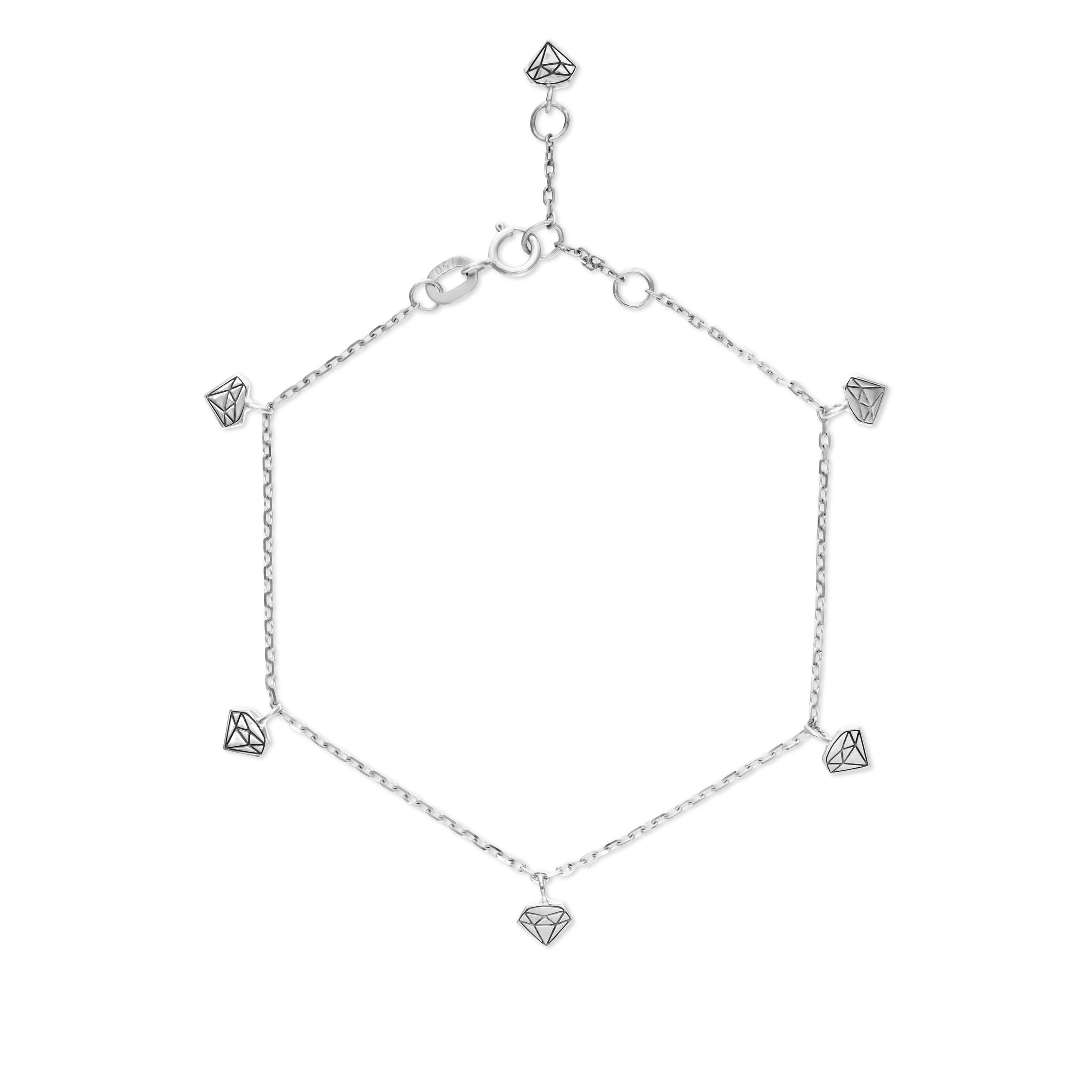 VEGA LOGO DIAMOND ANKLET