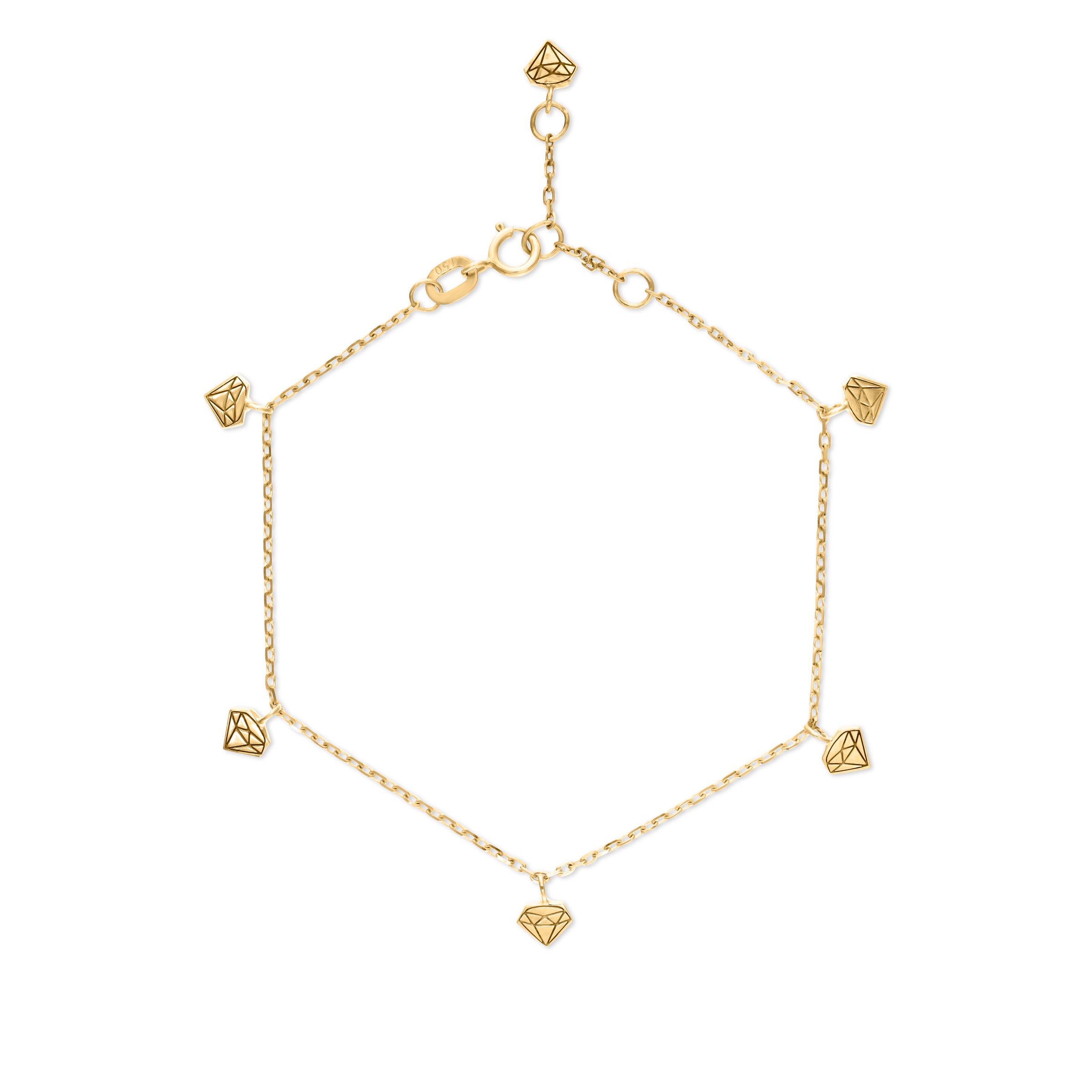 VEGA LOGO DIAMOND ANKLET