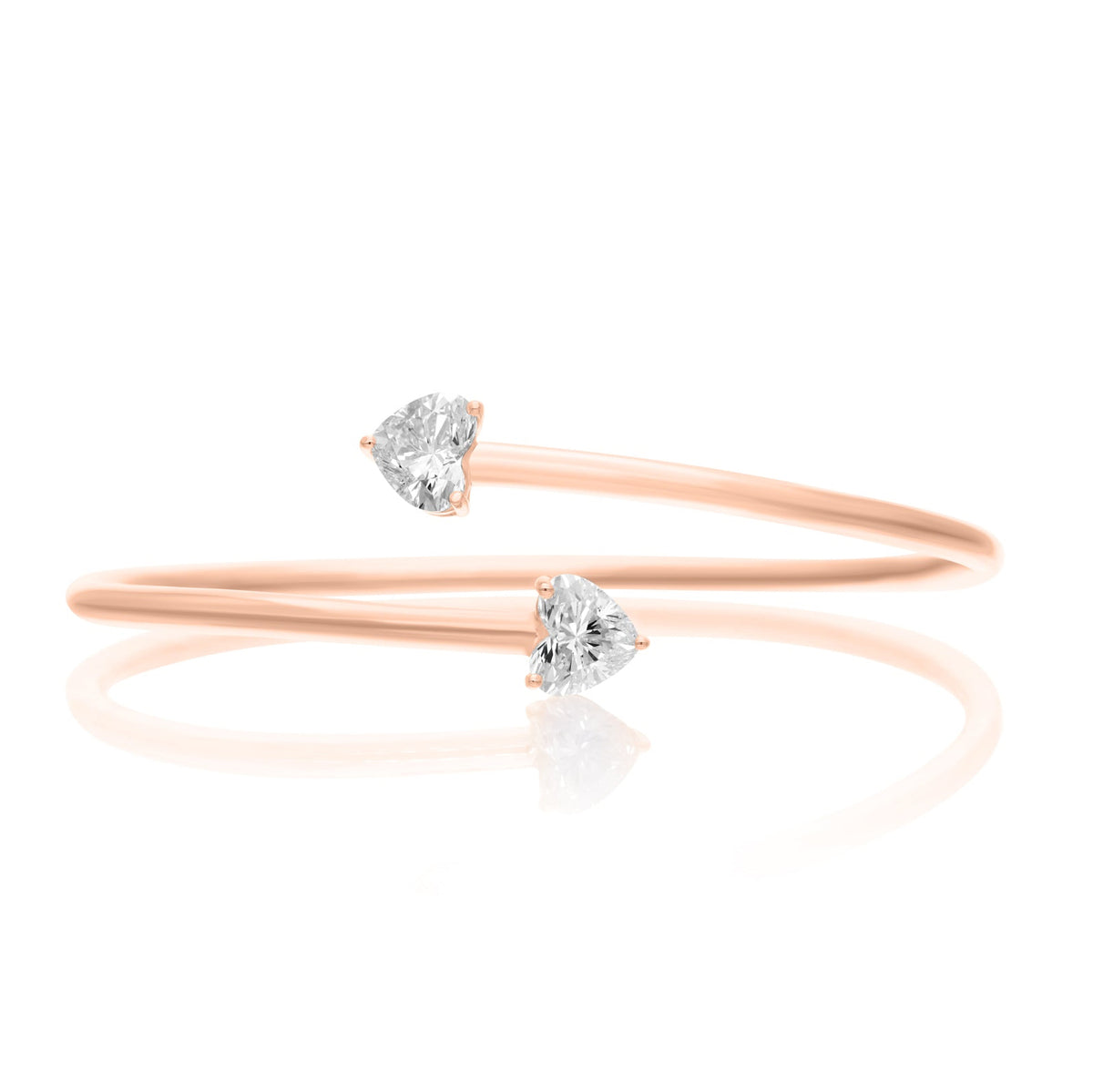 VEGA 2 CT DIAMOND HEART BRACELET
