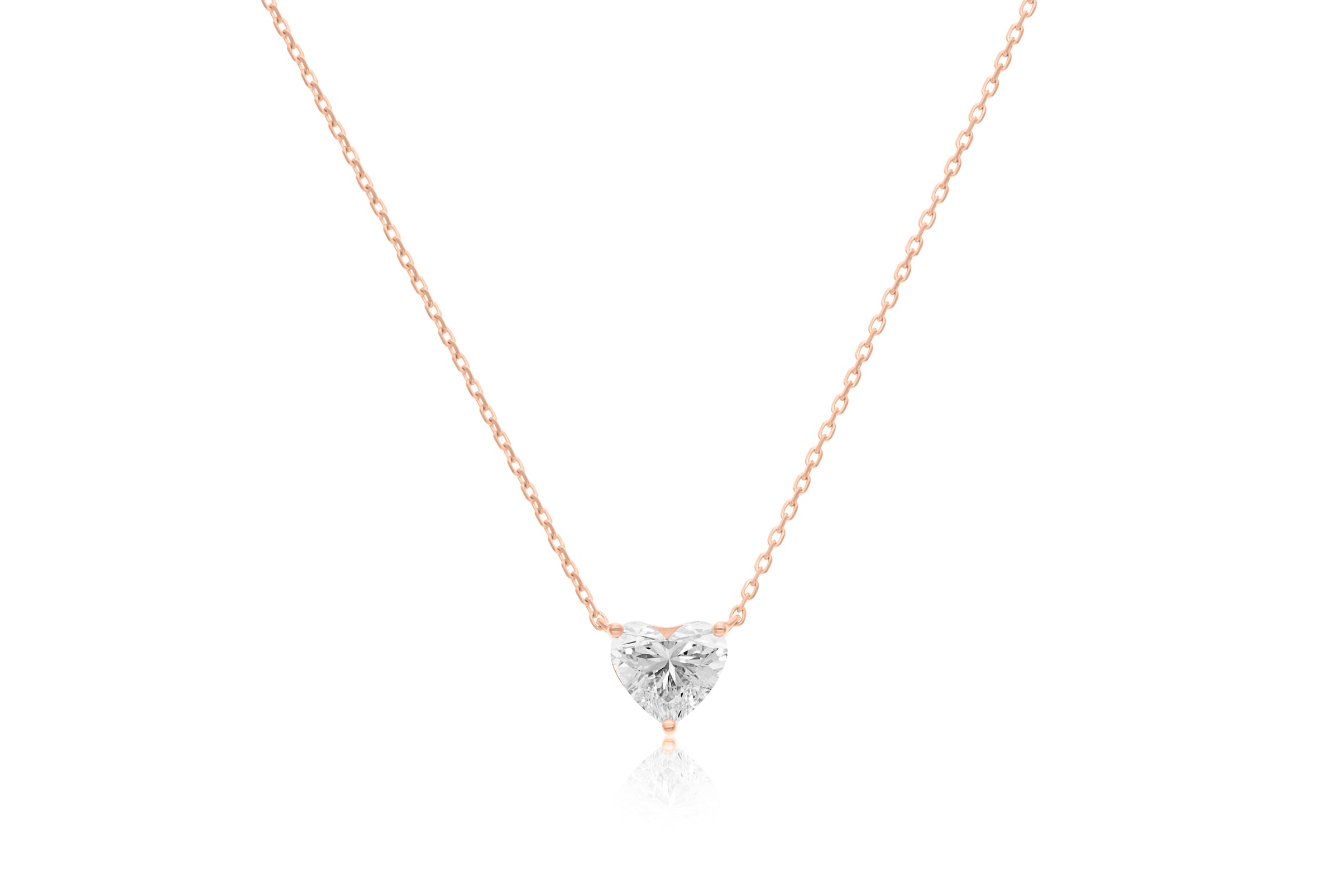 VEGA 3 CT HEART DIAMOND NECKLACE