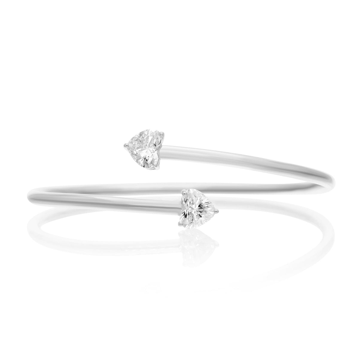 VEGA 2 CT DIAMOND HEART BRACELET