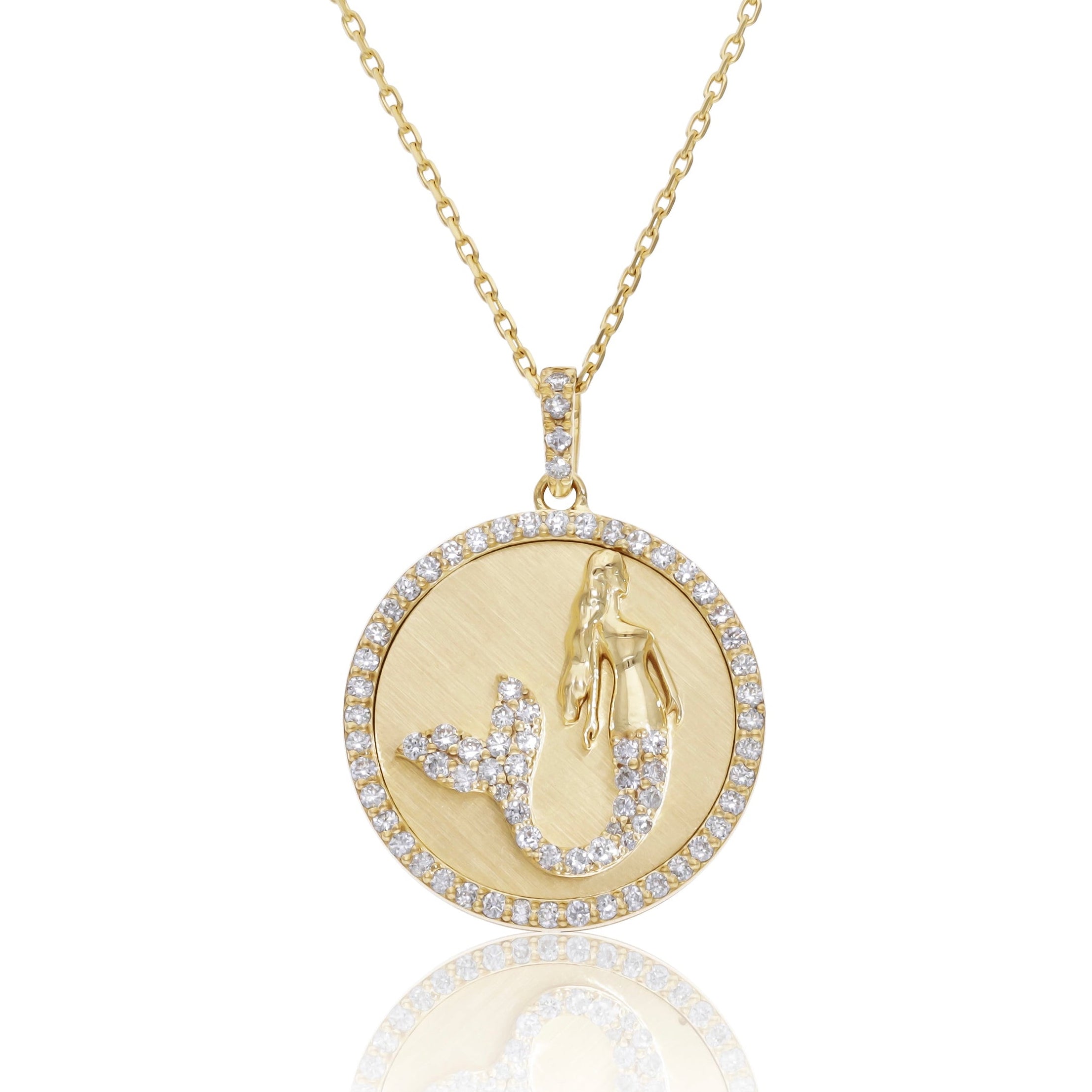 VEGA MAGIC MERMAID COIN DIAMOND NECKLACE