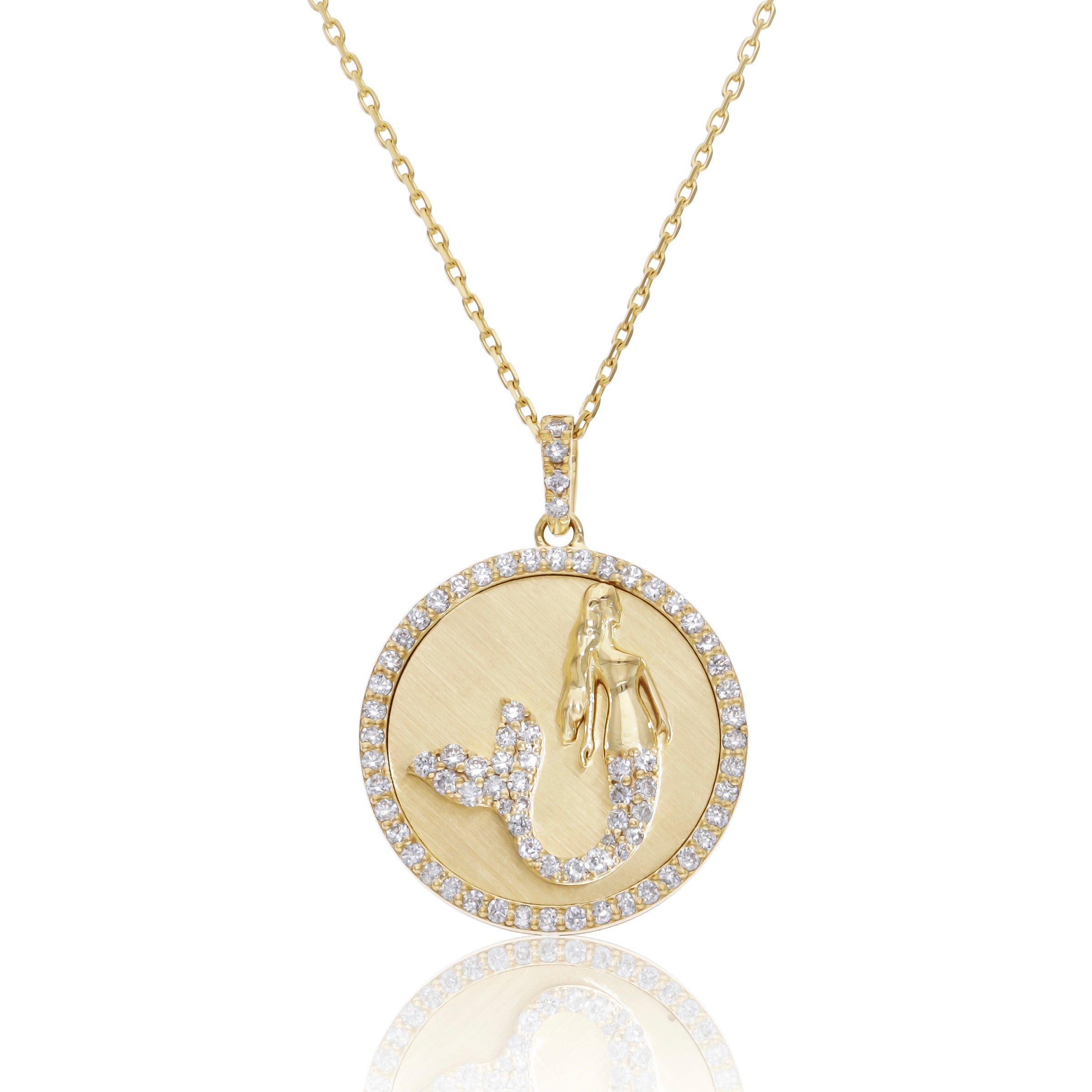 VEGA MAGIC MERMAID COIN DIAMOND NECKLACE