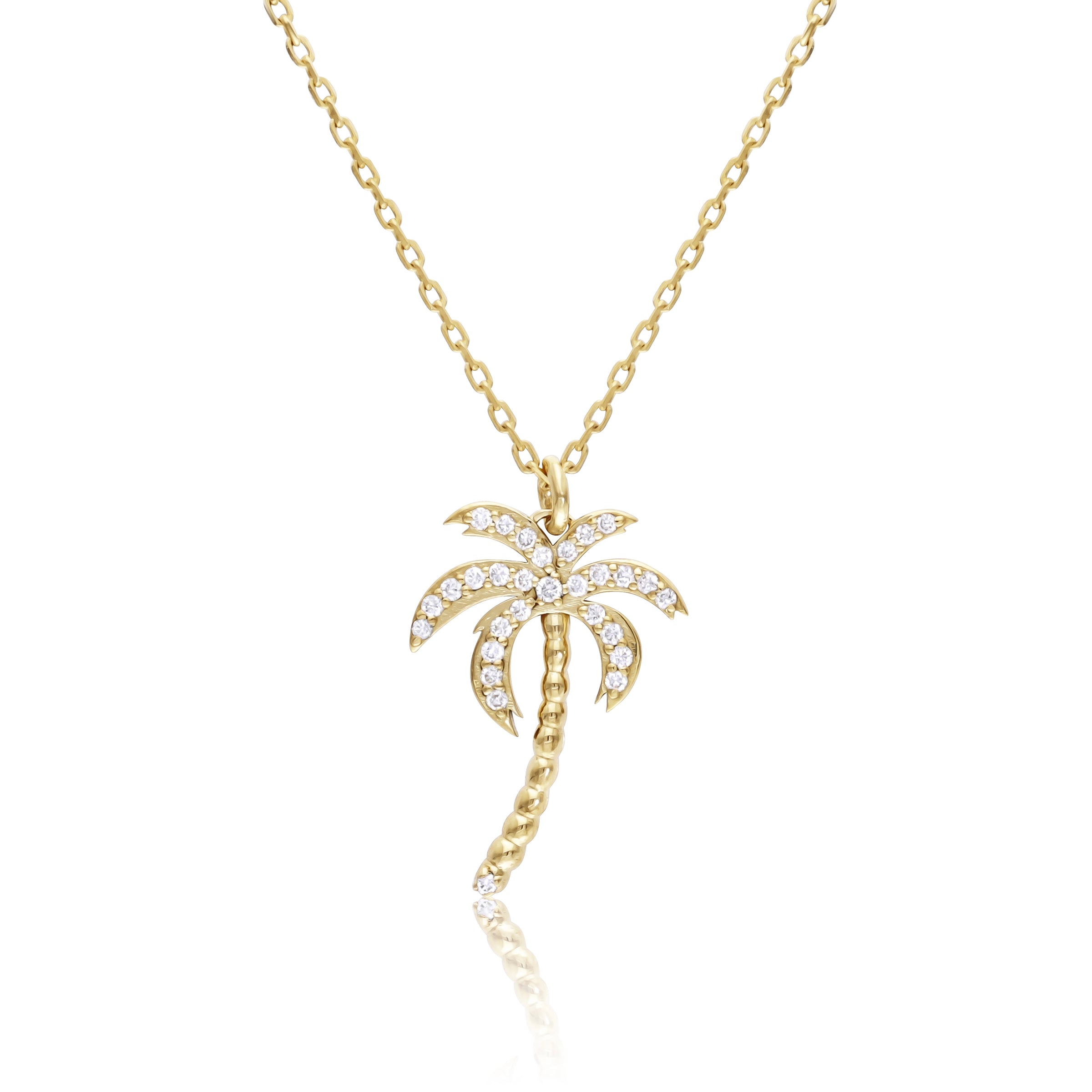 VEGA PALM DIAMOND NECKLACE