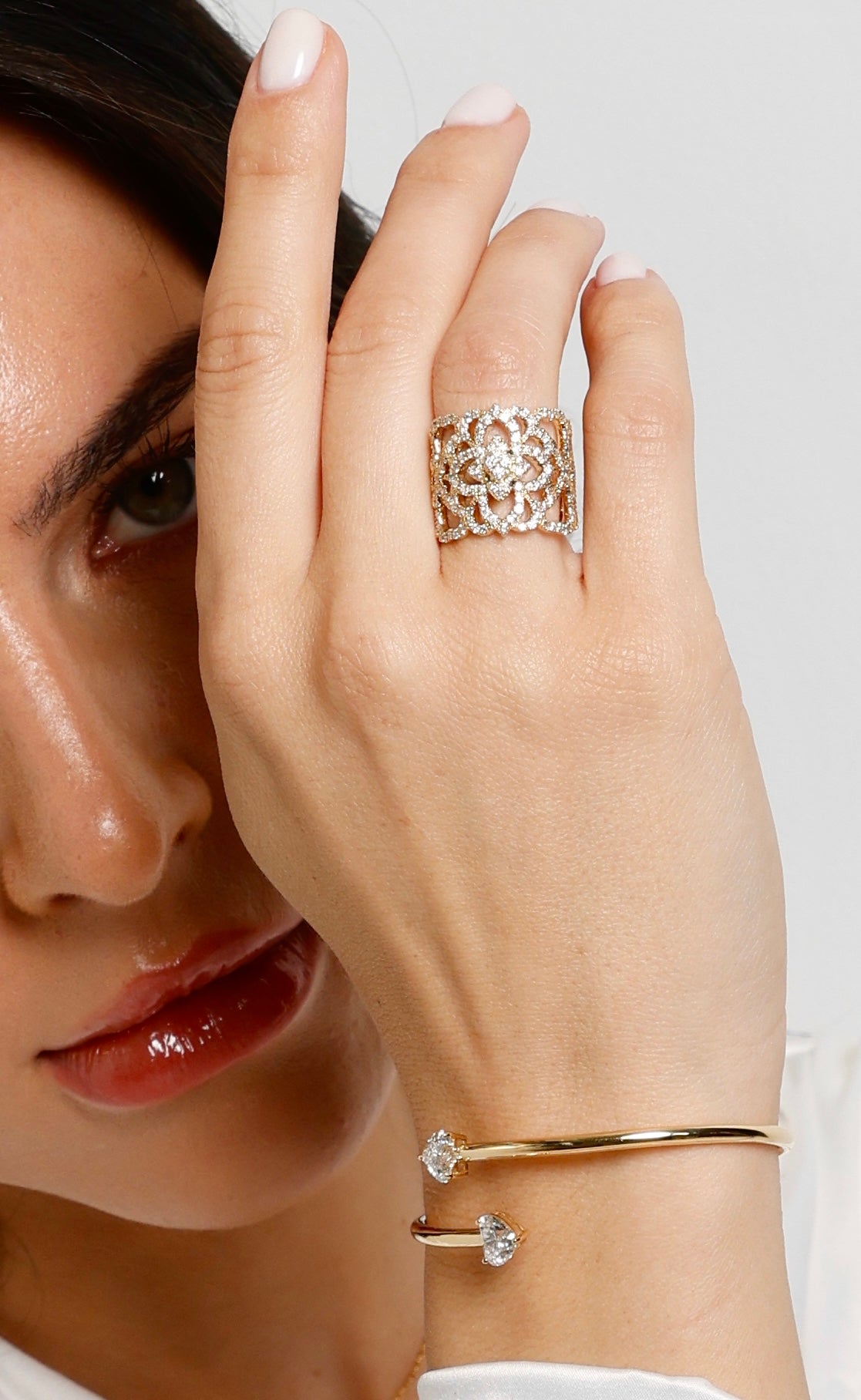 VEGA HEART LACE DIAMOND RING