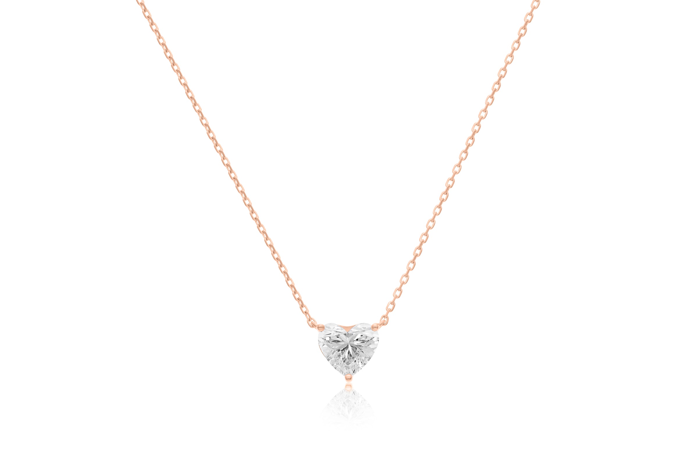 VEGA 1 CT HEART DIAMOND NECKLACE