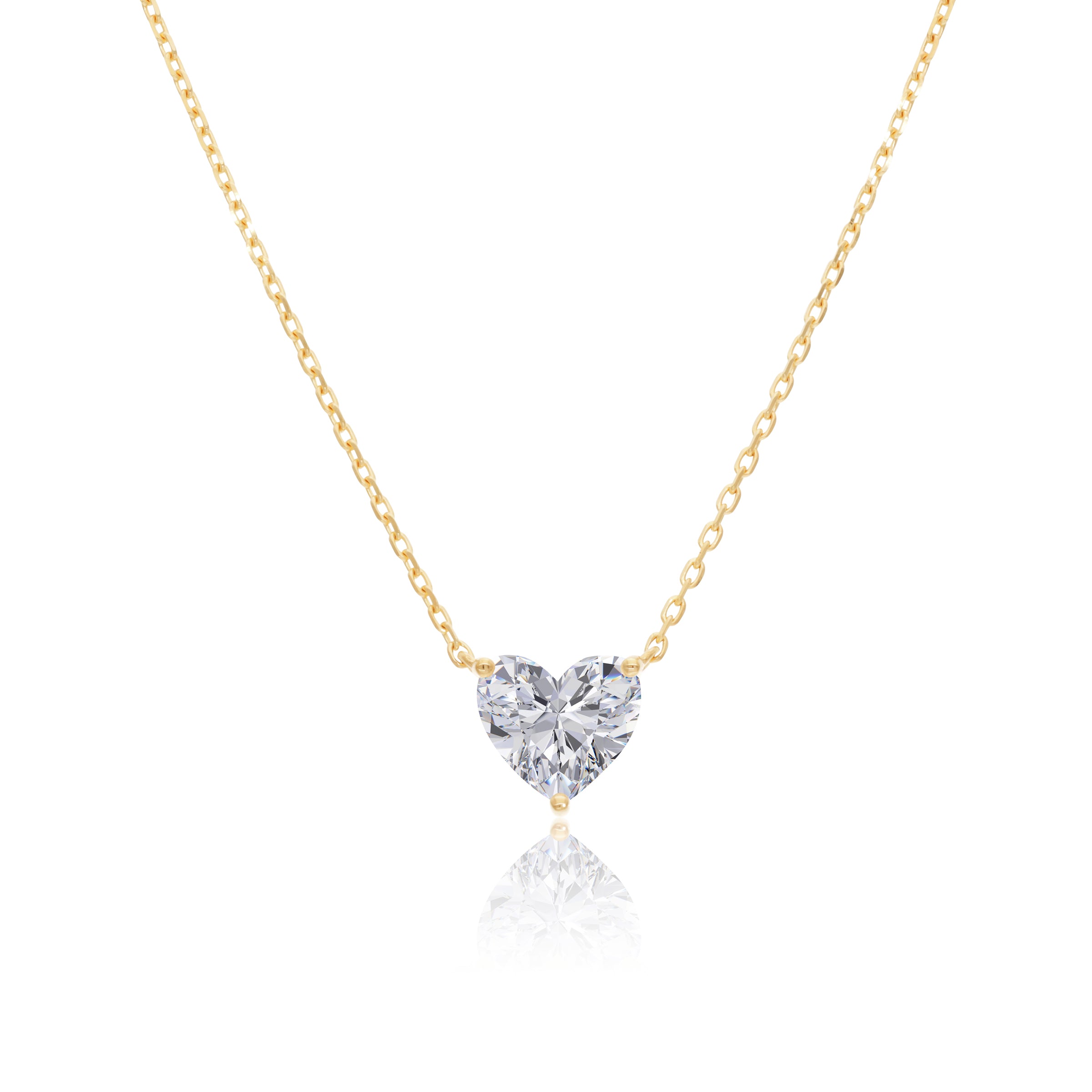 VEGA 1 CT HEART DIAMOND NECKLACE