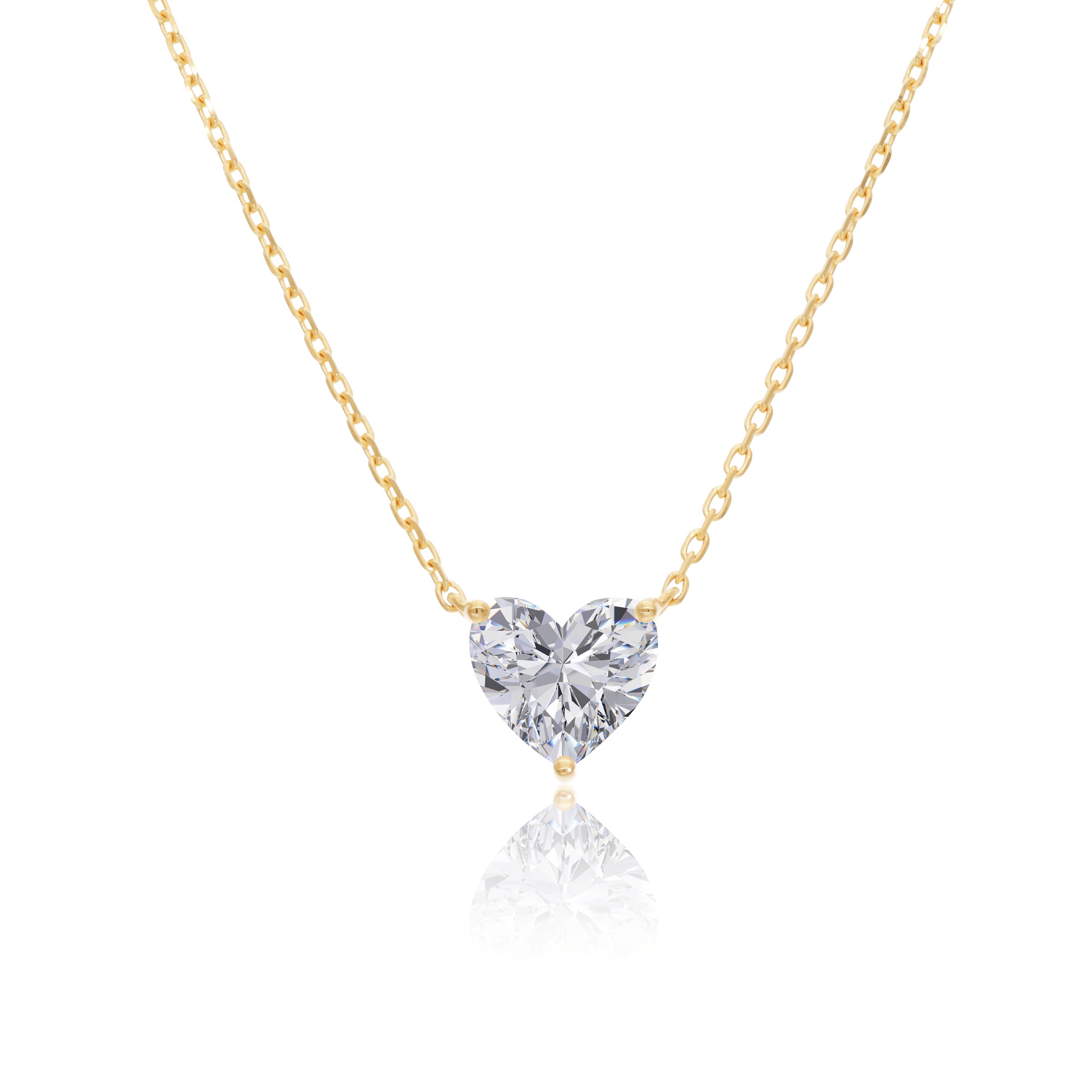 VEGA 2 CT HEART DIAMOND NECKLACE