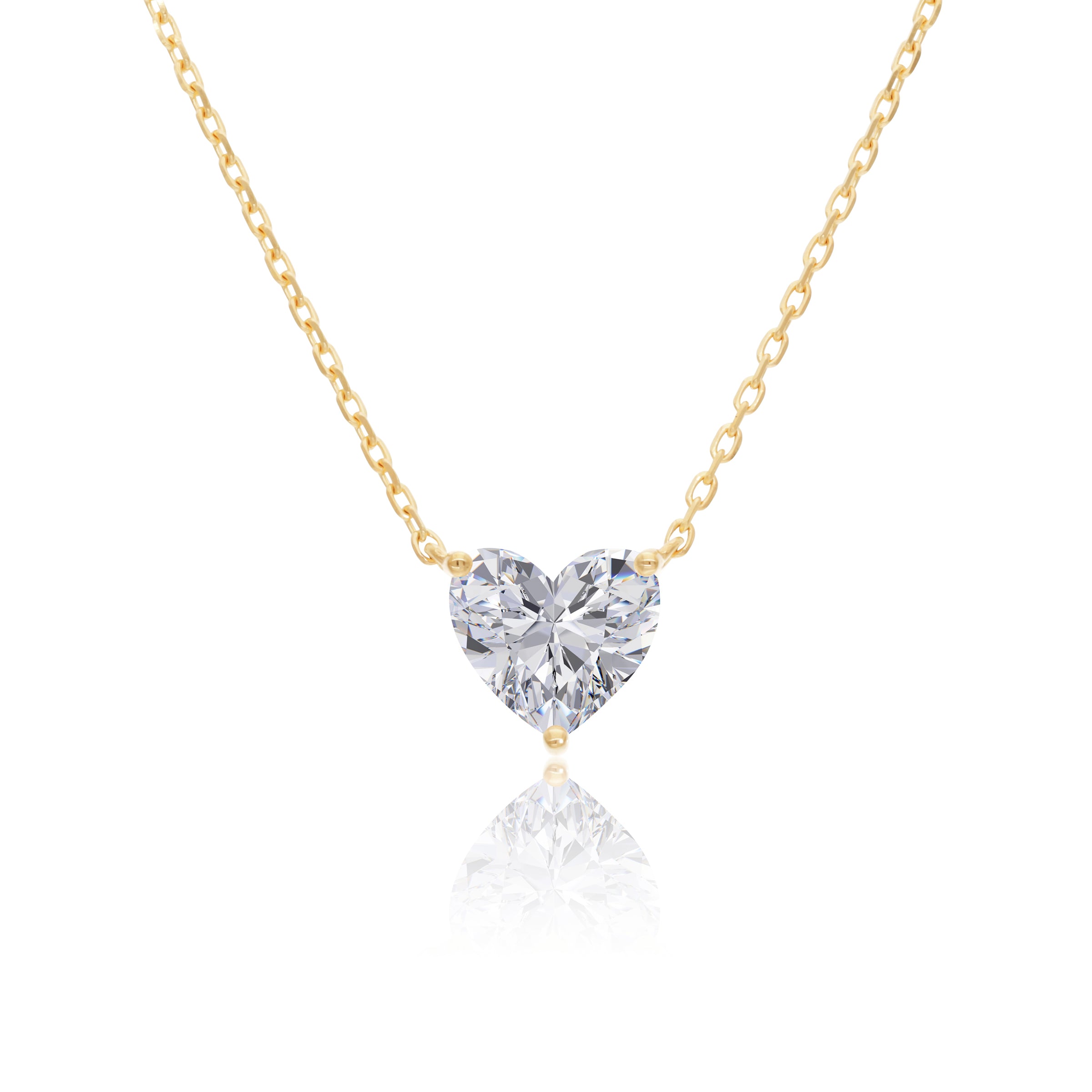 VEGA 3 CT HEART DIAMOND NECKLACE