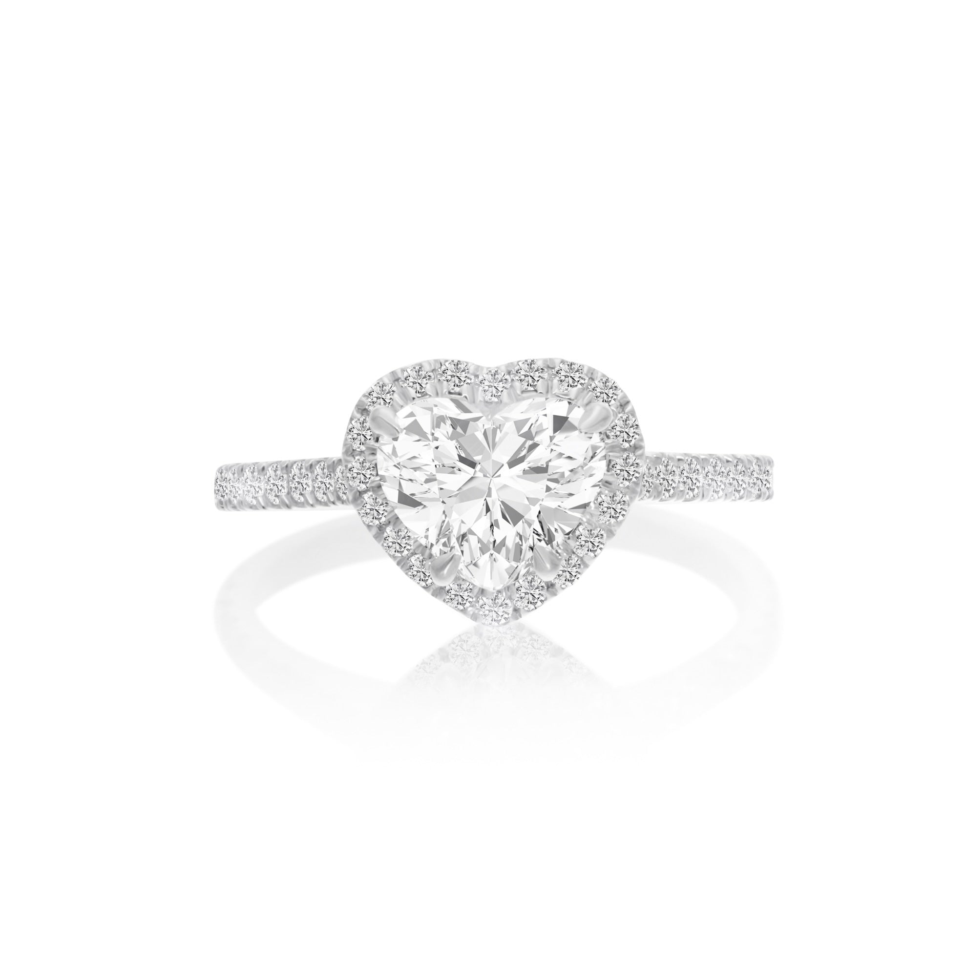 VEGA 1,5 CT HALO HEART DIAMOND RING