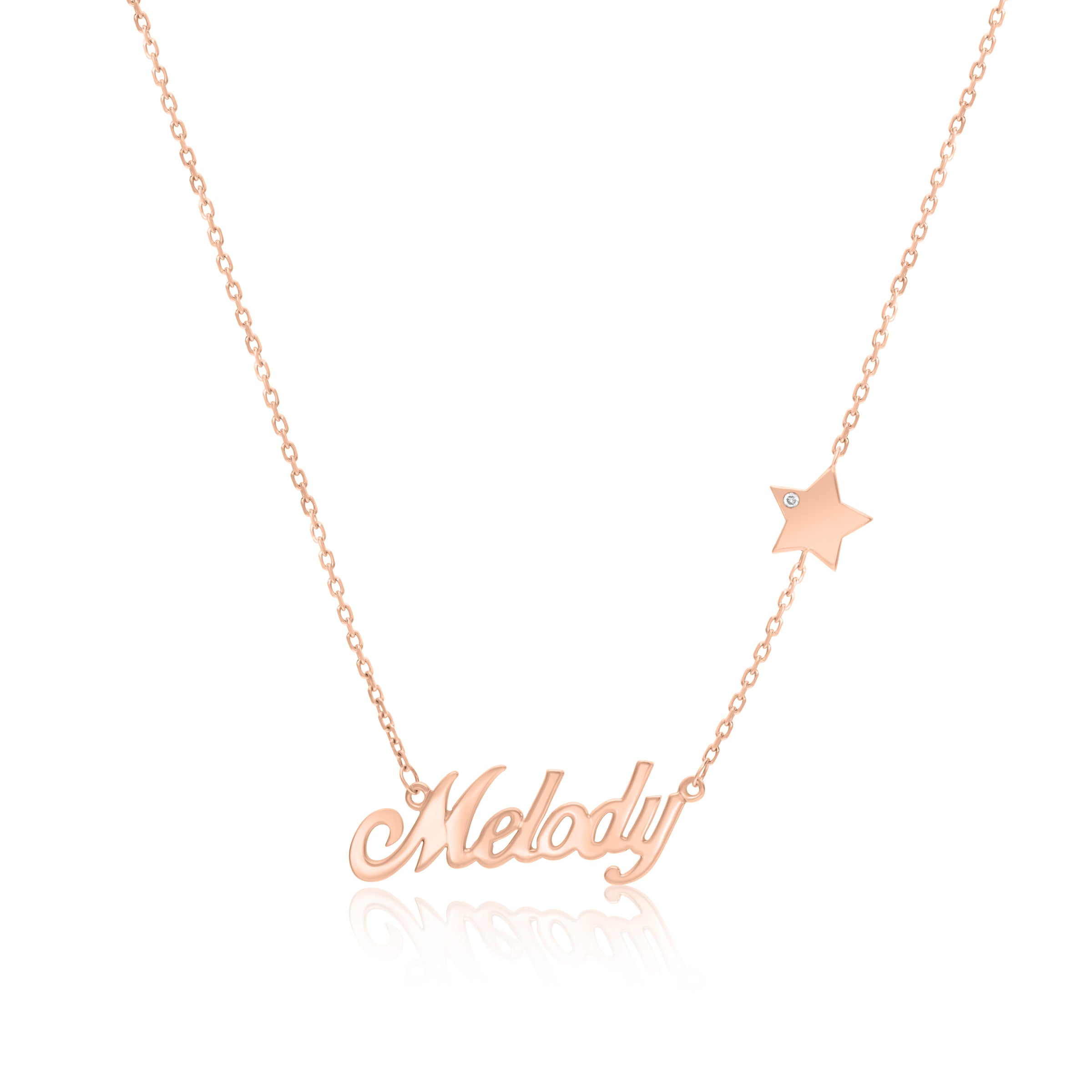 VEGA NAME STAR DIAMOND NECKLACE