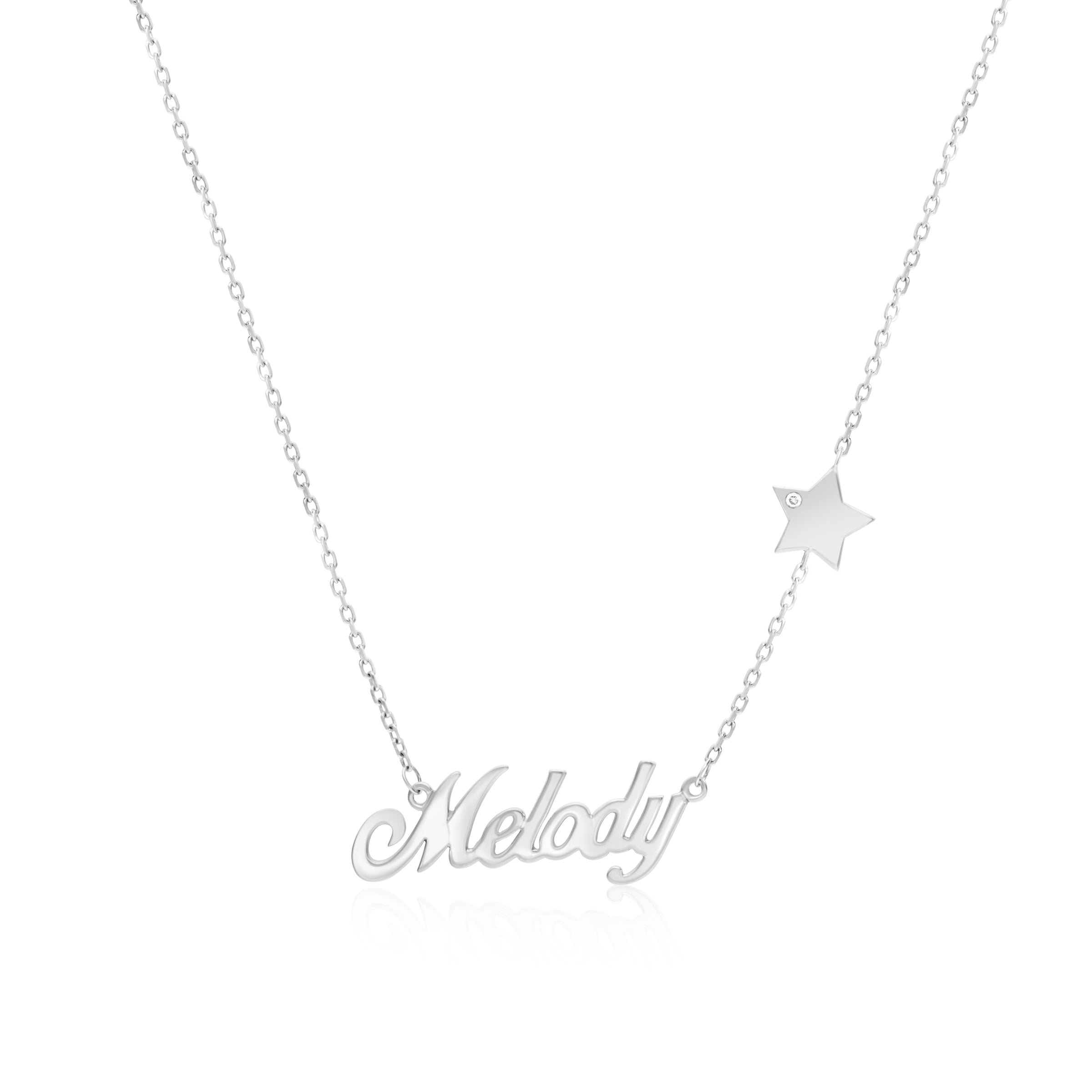 VEGA NAME STAR DIAMOND NECKLACE