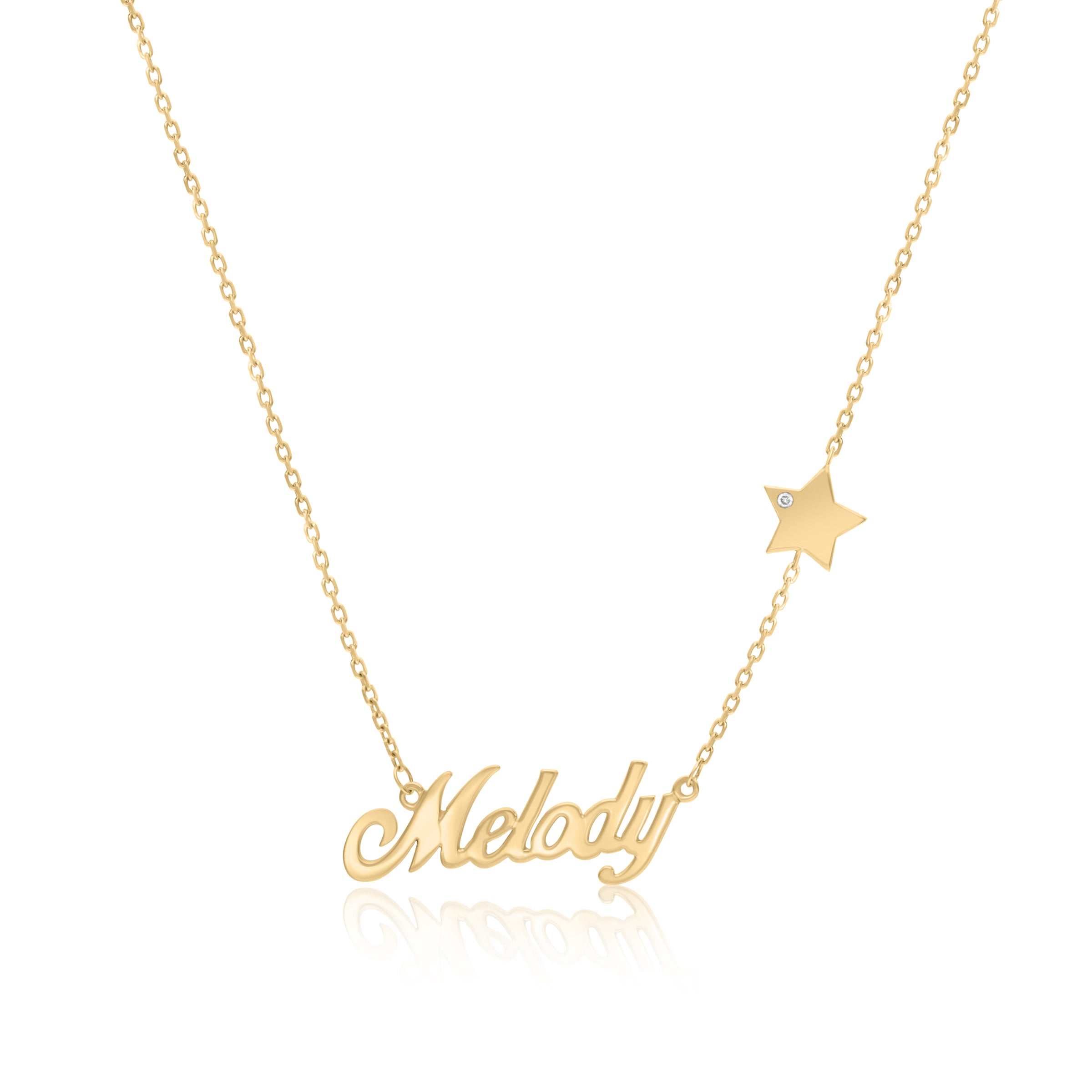 VEGA NAME STAR DIAMOND NECKLACE